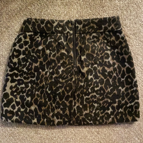 Cheetah/ Leopard Wool Skirt - Picture 1 of 2